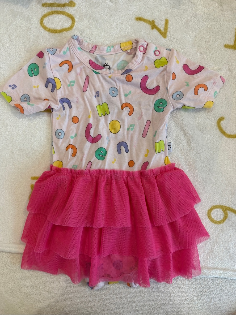 Dream big little co X cocomelon 6-12M Tutu bodysuit dress